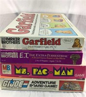 Vintage Board Games, ET, GI Joe, Pac-Man ++