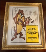 Tasmanian Devil Framed Artwork