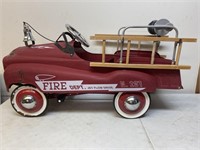 Fire truck pedal car