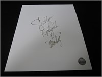 Shelley Duvall signed white sheet COA