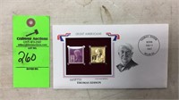 Great Americans gold stamp- Thomas Edison