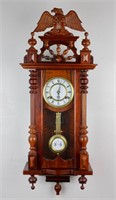 Vintage RA Horse/Eagle Crest Regulator Wall Clock