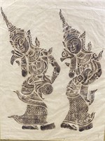 Vintage Framed Batik