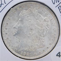 1921 UNC/BU Morgan Silver Dollar.