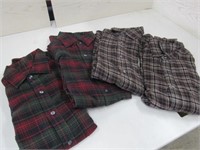 4 unused Size Small Flannel Shirts