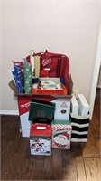 CHRISTMAS GIFT WRAP WITH ORGANIZER, GIFT BOXES AND