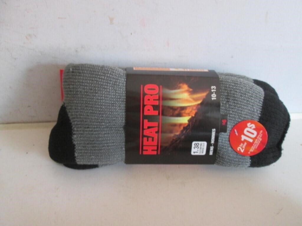 NEW 2 PACK HEAT PRO MENS SOCKS SIZE 10-13