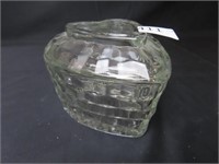 Cubed Heart Covered Dish - 4" Tall