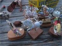 Lot of Carousel Horses with Music Boxes
