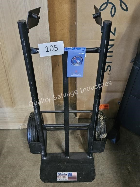 milwaukee damaged hand truck