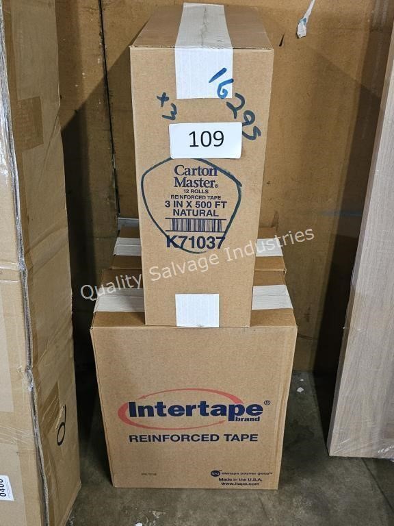 3-12ct reinforced tape 3”x50’ (natural)