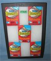 Group of unopened Factory sealed baseball card pac