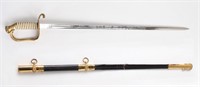 USN Officers sword & Scabbard  M-1852, Signed Wolf