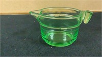 Green Depression Glass Cup Measuring Cup