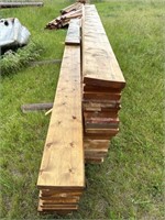 Pile fo 2x Rough Cut Lumber Various Widths & Leng