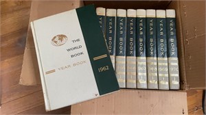 World book yearbooks, volumes1962 - 1970
