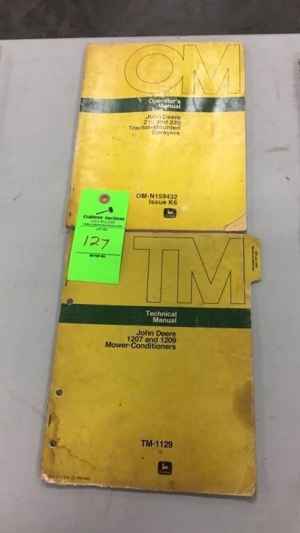 John Deere  operators and technical manuals