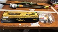 The spark bolt crossbow, new string, feathers,