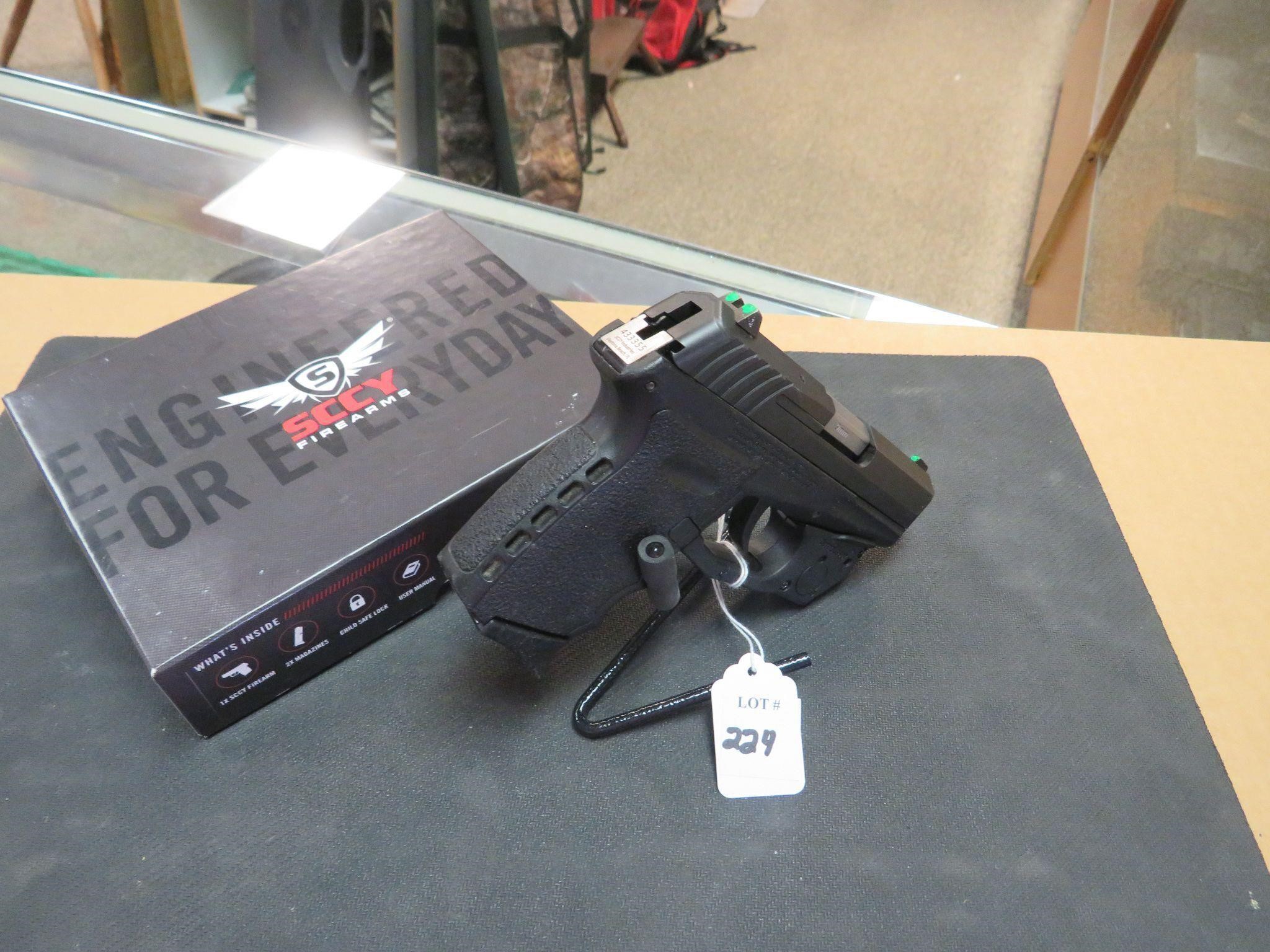 SCCY CPX-2 SN433355, 9mm, Armalaser TR10 Red Laser