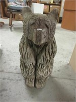 Vintage Chainsaw Bear Carved Wood Sculpture