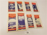Selection of 8 Vintage 1940 Esso Road Maps