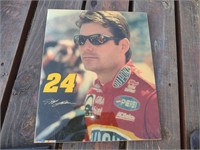 Jeff Gordon Print Laminated on Wood