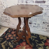 Walnut Victorian Table