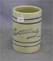 RW "Certainly" blue banded mug