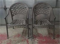 (2) Metal Patio Chairs