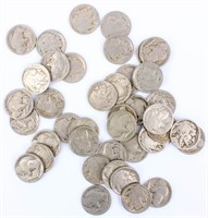 Coin 1918 Roll of 40 Buffalo Nickels AG to Good