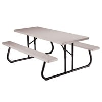 6 ft. Putty Folding Picnic Table