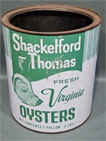 SHACKELFORD / THOMAS 1 GALLON OYSTER CAN