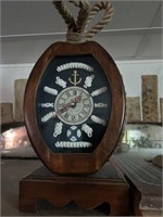 Teak Wood Carved Nautical Clock