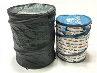 Two folding camping storage bags
