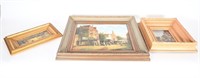 Atq/Vtg Giltwood Framed Art - One Signed by Claus
