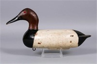 Canvasback Drake Duck Decoy from Chillicothe, IL,