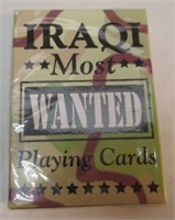 DECK IRAQI MOST WANTED PLAYING CARDS. UNOPENED.