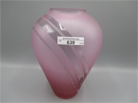 Fenton 9" frosted lavender vase