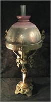 Victorian Parlor Lamp w/ Marble Stand
