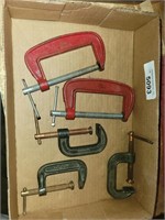 (2) 4" C Clamps, (3) 2" C Clamps
