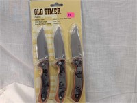 NEW Old Timer 3 knives pack