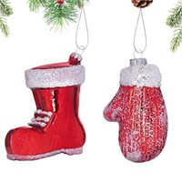 HappySpot Christmas Glass Gloves Shoes Pendant Ser