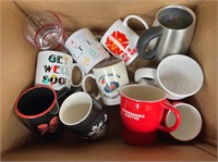 LOT OF COFFEE CUPS