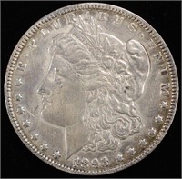 1893-O MORGAN DOLLAR XF CLEANED