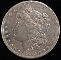 1893-CC MORGAN DOLLAR XF RIM NICKS