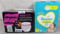 Ninjamas & Pampers Swaddlers