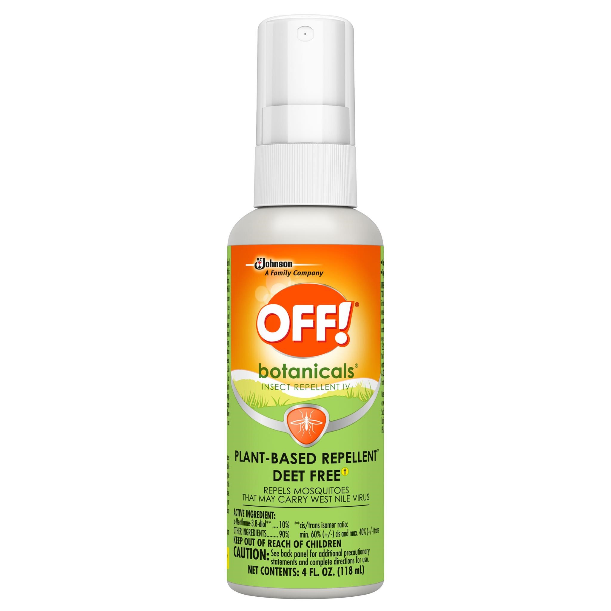 OFF! Botanicals Insect Repellent, 4 Oz Bottle, 8/c