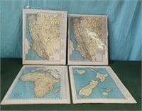 World Atlas and Gazetteer maps of Algeria,