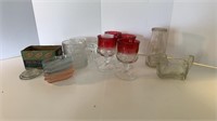 Glass Lids, Candy Dish, Tiffin Glasses, Etc