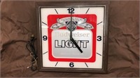 Budweiser light clock